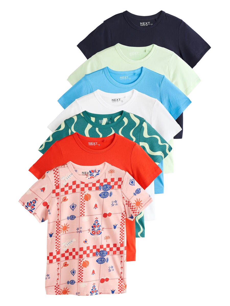 

Рубашка Next, цвет marine blue/Azure/Cyan blue/Pastel green/Rose/Neon red/White