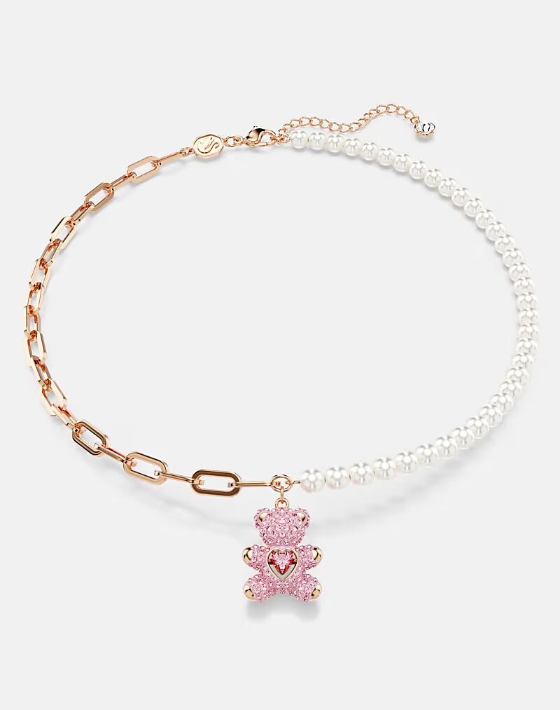 

Подвеска Teddy, покрытая розовым золотом Swarovski