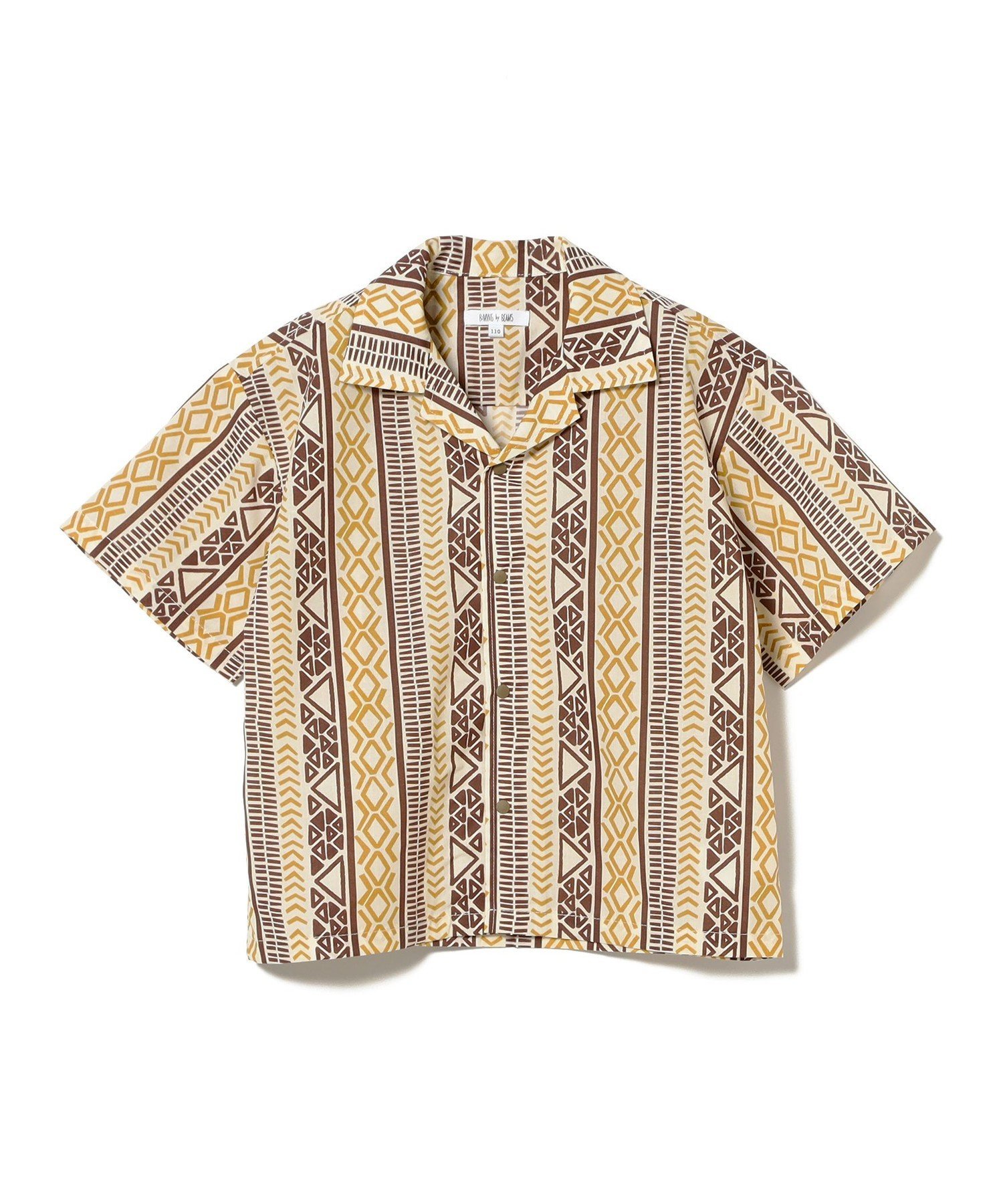 Рубашка с этническим принтом (100–140 см) B:MING by BEAMS, BROWN