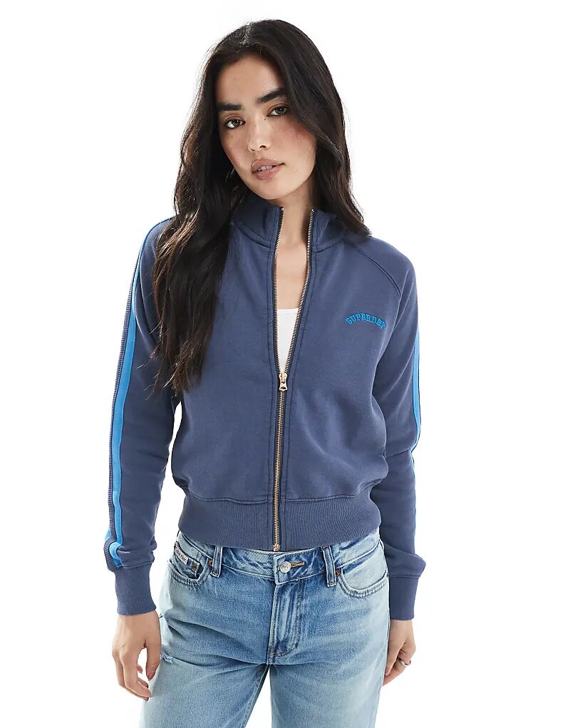 

Спортивный топ Superdry Essential с логотипом в цвете Lauren Navy