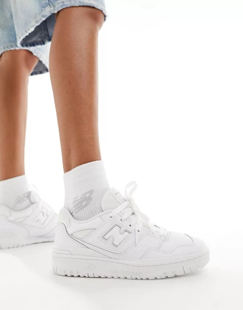 

Лакированные кроссовки New Balance 550 тройного белого цвета, Белый, Лакированные кроссовки New Balance 550 тройного белого цвета