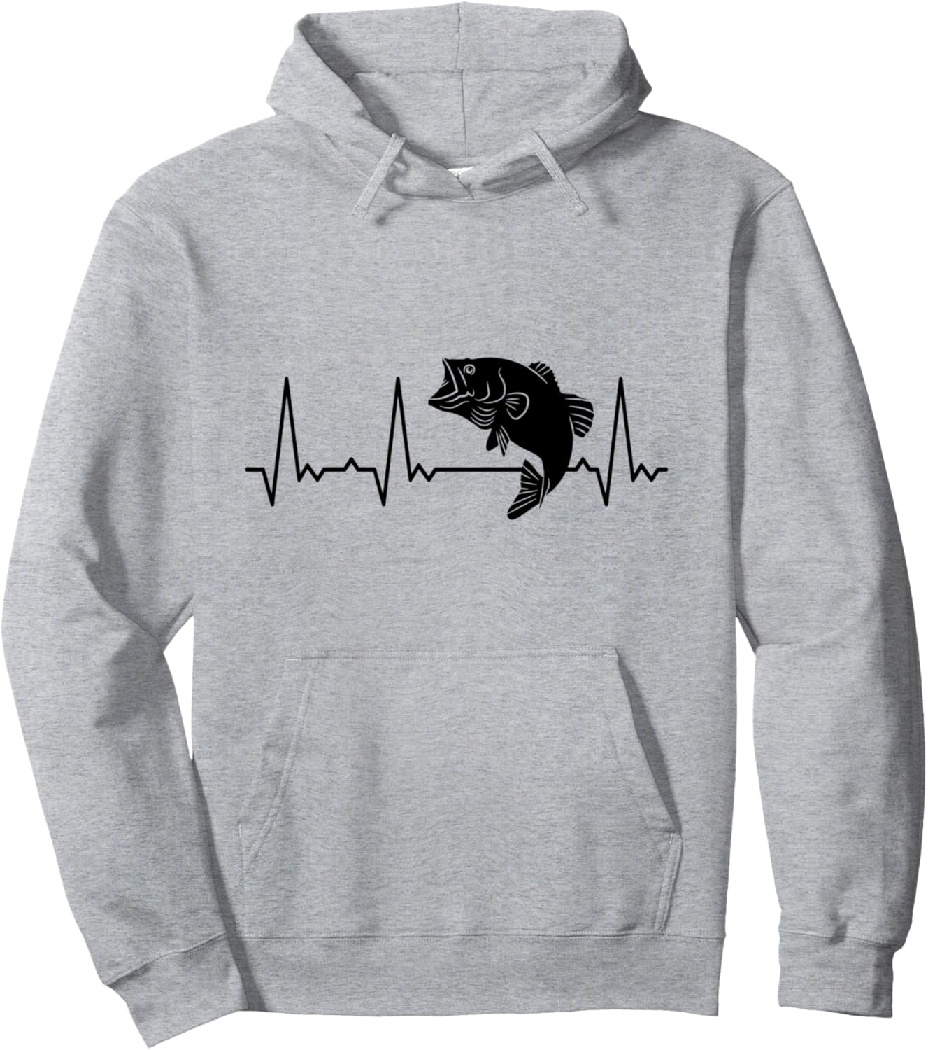 

Худи Heartbeat Fish, синий Heartbeat Graphic Gifts For Women, Men, And Kids
