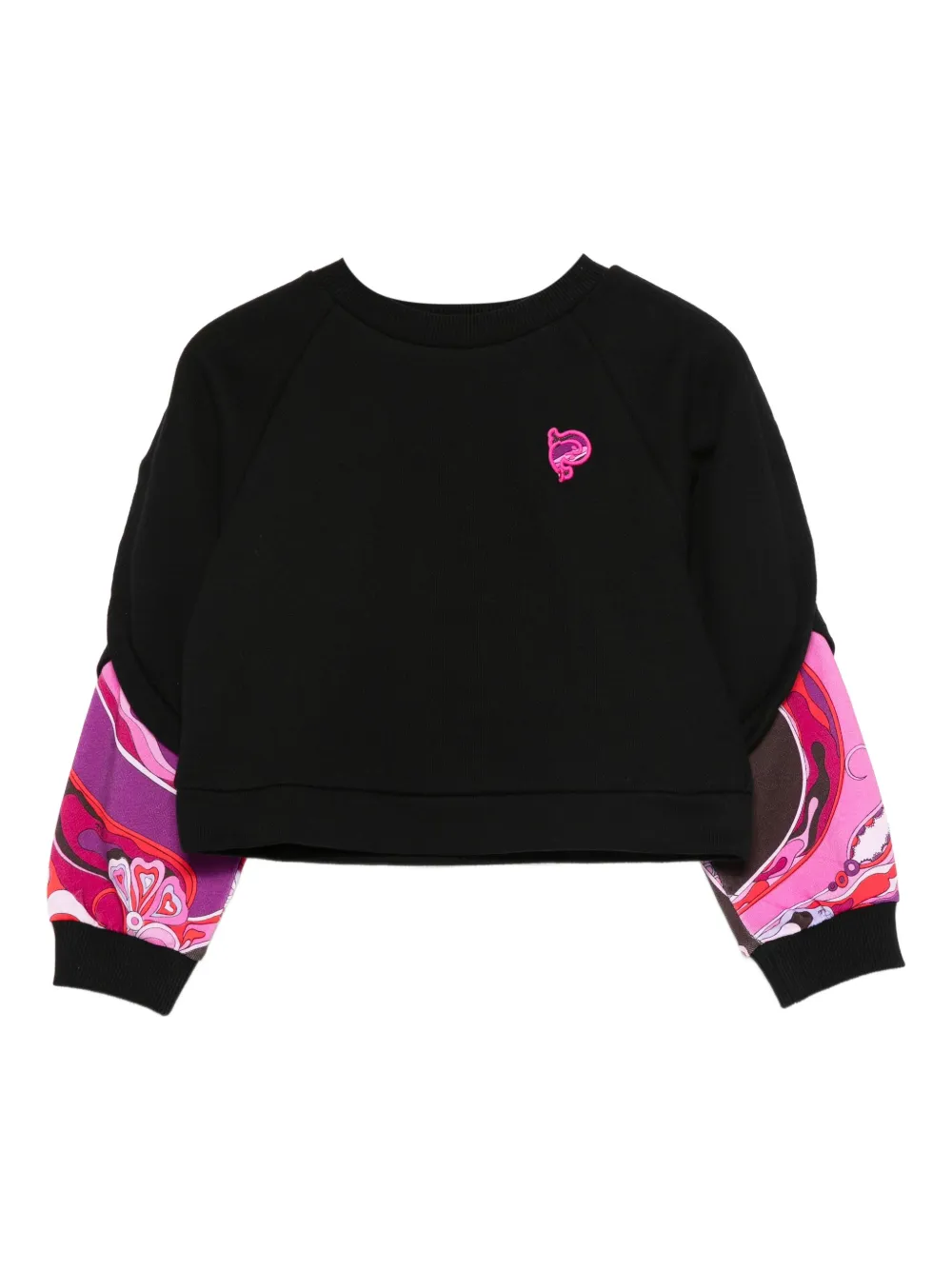 

Толстовка с контрастными рукавами PUCCI Junior, черный