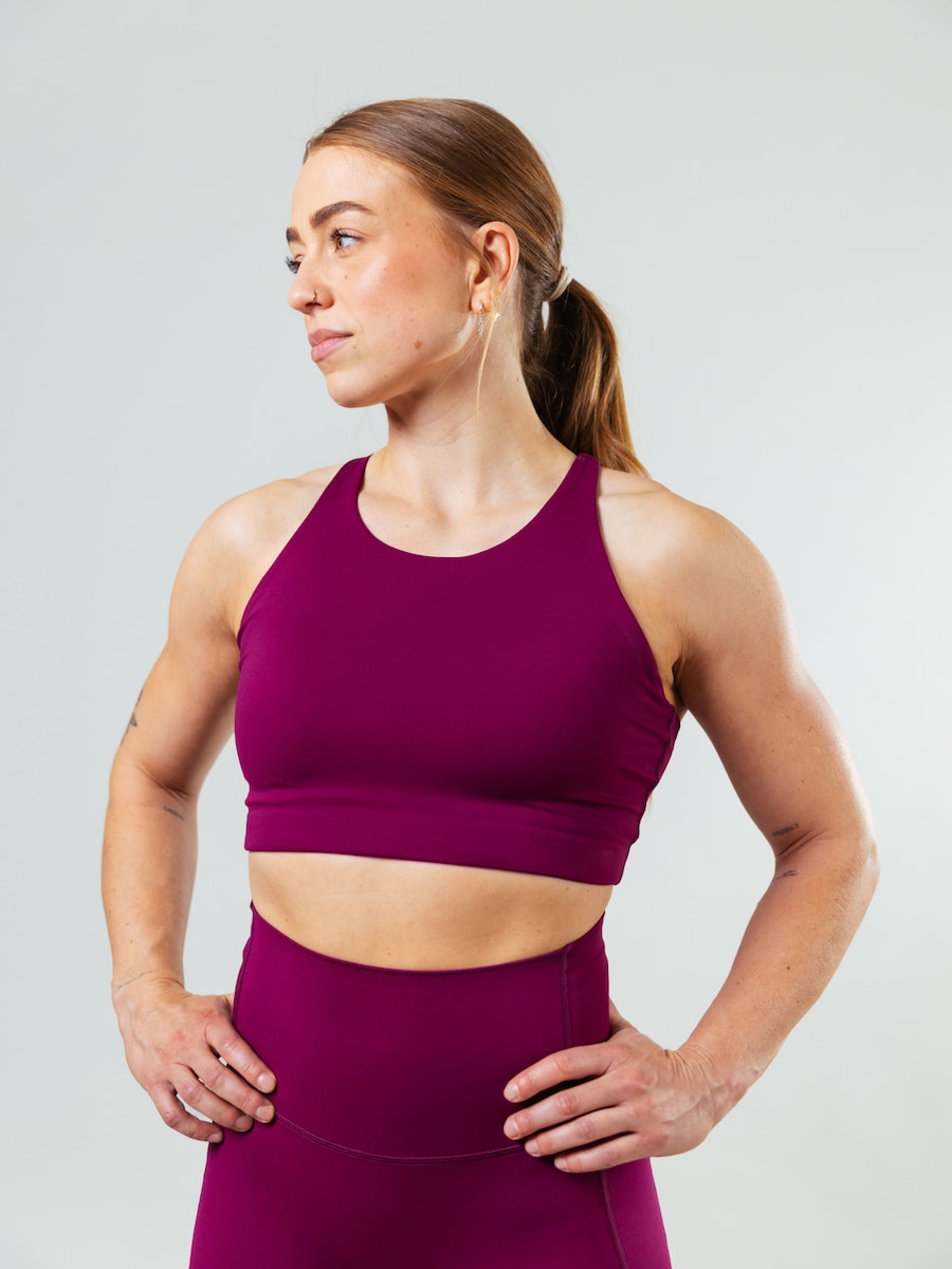 

Спортивный бюстгальтер с высоким воротом Lifters Race Grape, фиолетовый