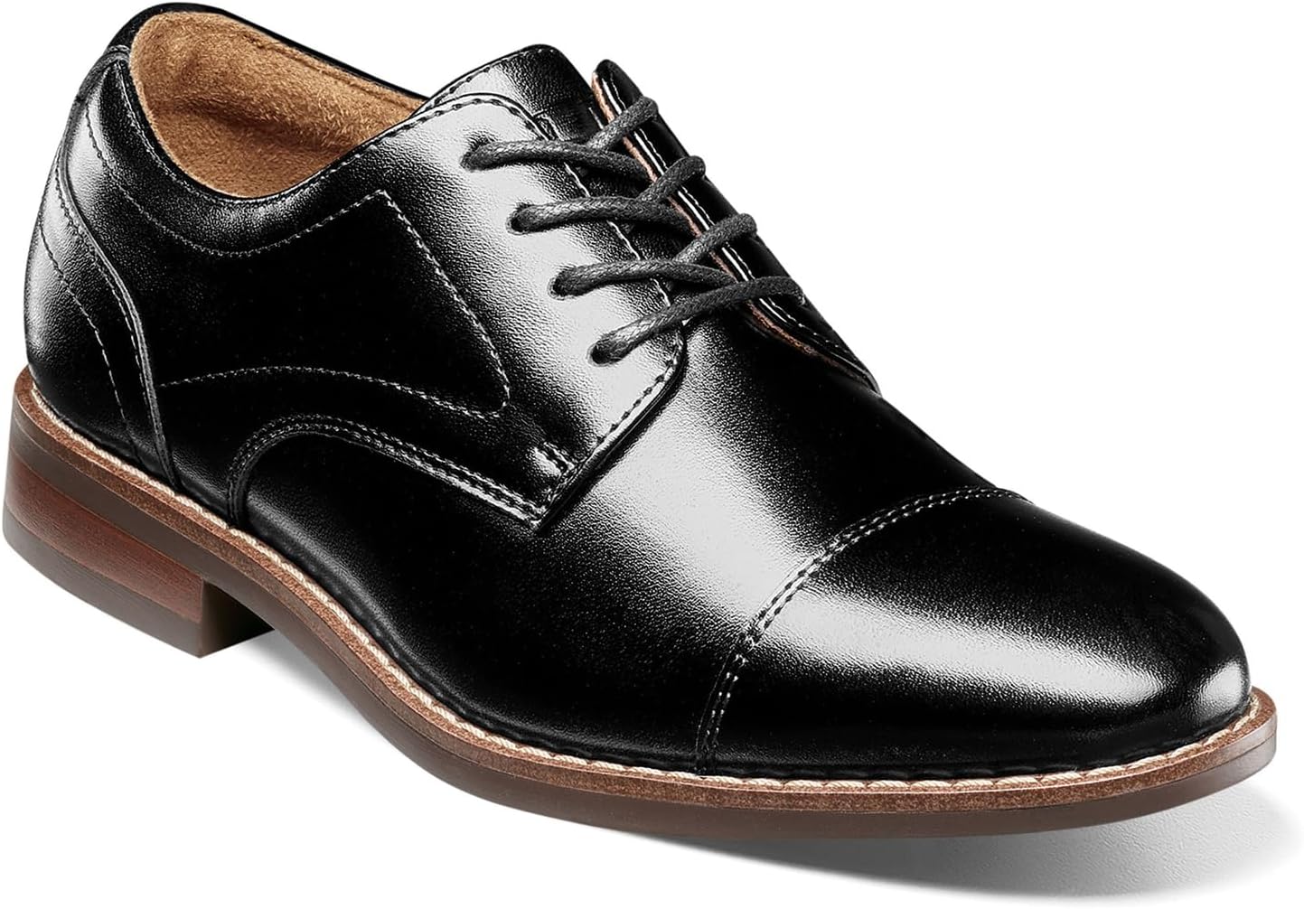 

Детские оксфорды Florsheim Boys Rucci Jr. с носком-капtoe (малыш/маленький ребенок/старший ребенок), черный