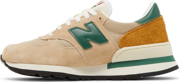 Кроссовки New Balance 990v1 Made in USA 'Tan Green' — фото 3