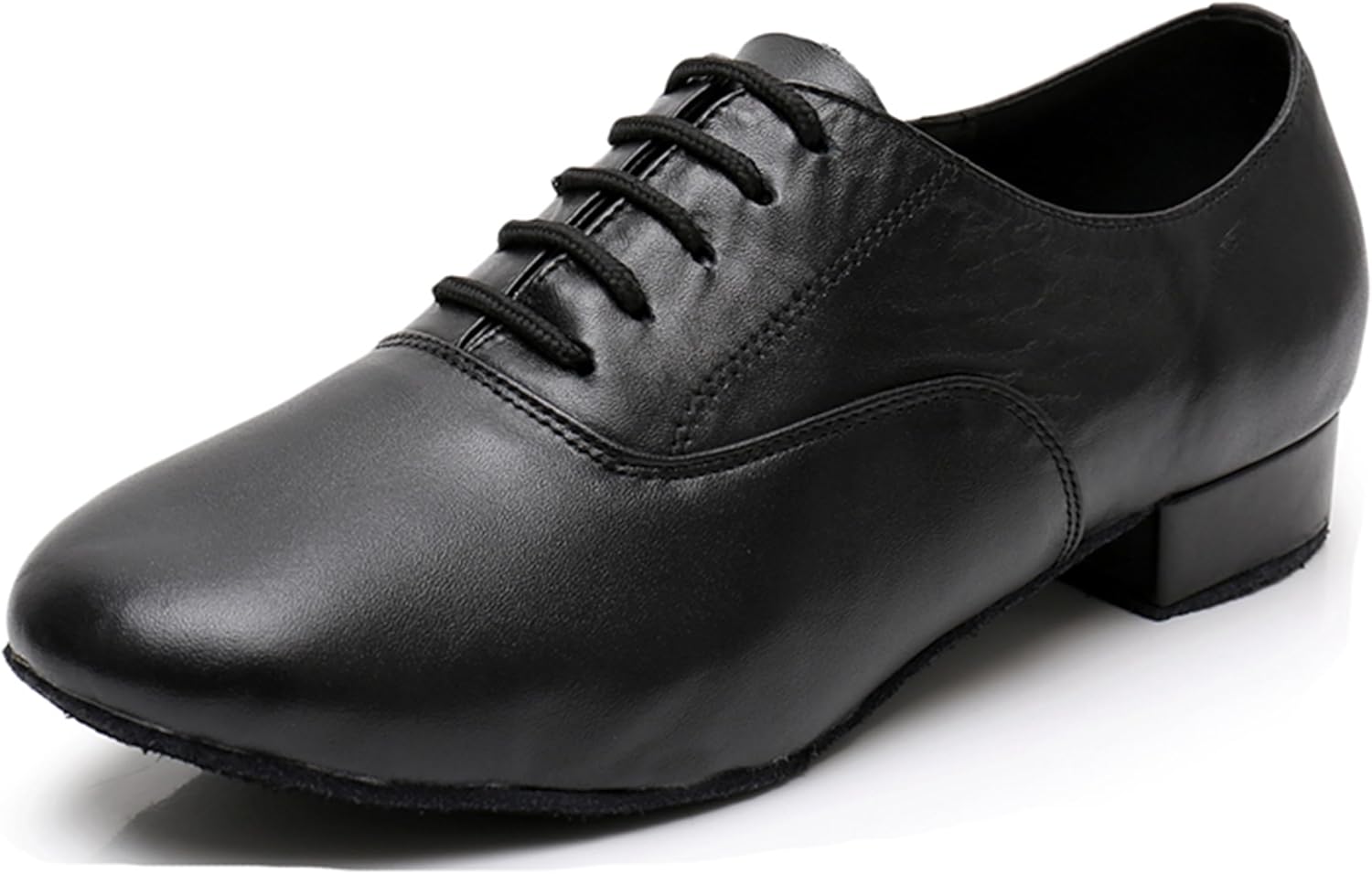 

Танцевальные туфли для мужчин Бальные Стандарт Латина Танго Сальса с каблуком X8008 Zengyezoo, черный