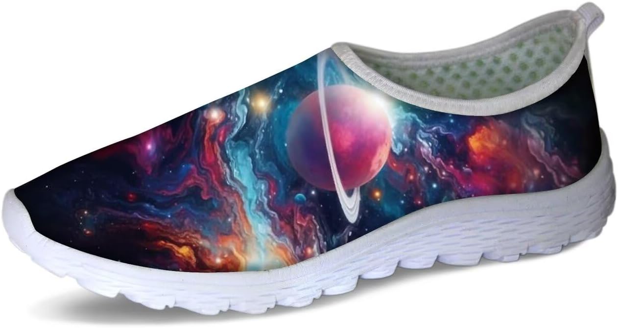 

Рождественские кроссовки Forchrinse с изображением Санта-Клауса, колокольчиков для женщин, удобные кроссовки для ходьбы, мужские слипоны, легкие спортивные кроссовки для фитнеса, фиолетовый