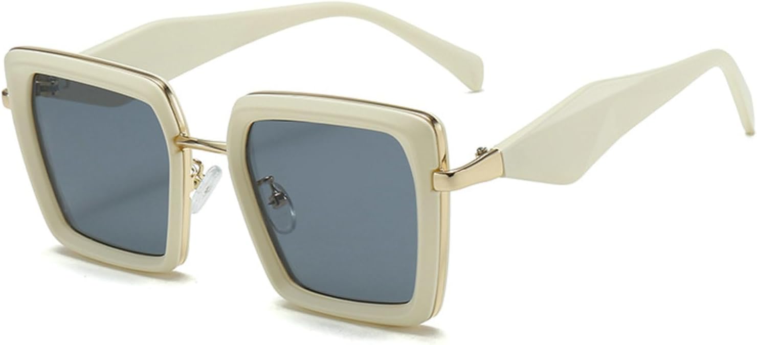 

Винтажные квадратные мужские солнцезащитные очки с градиентным переходом цвета, защита от УФ-излучения UV400, женские солнцезащитные очки класса люкс 7278 Melrose, Beeige