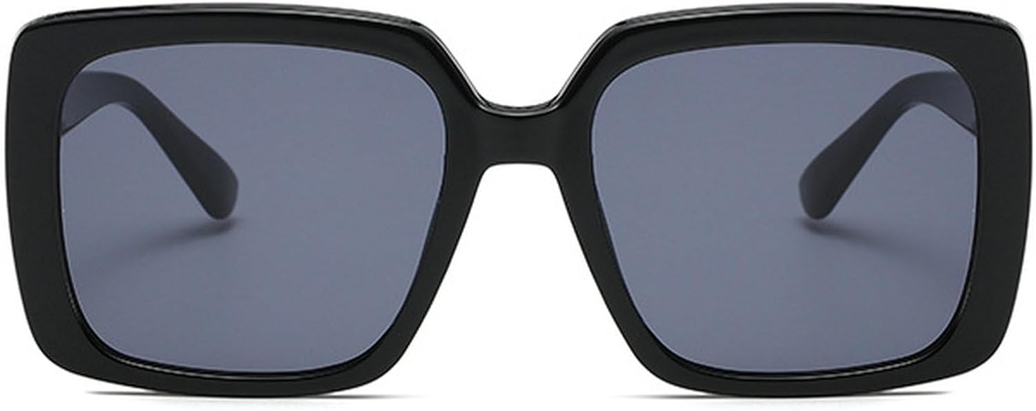 

Модные квадратные солнцезащитные очки для женщин, роскошные солнцезащитные очки большого размера, ретро-очки для мужчин, трендовые солнцезащитные очки с защитой от УФ-излучения UV400 mincl, Black