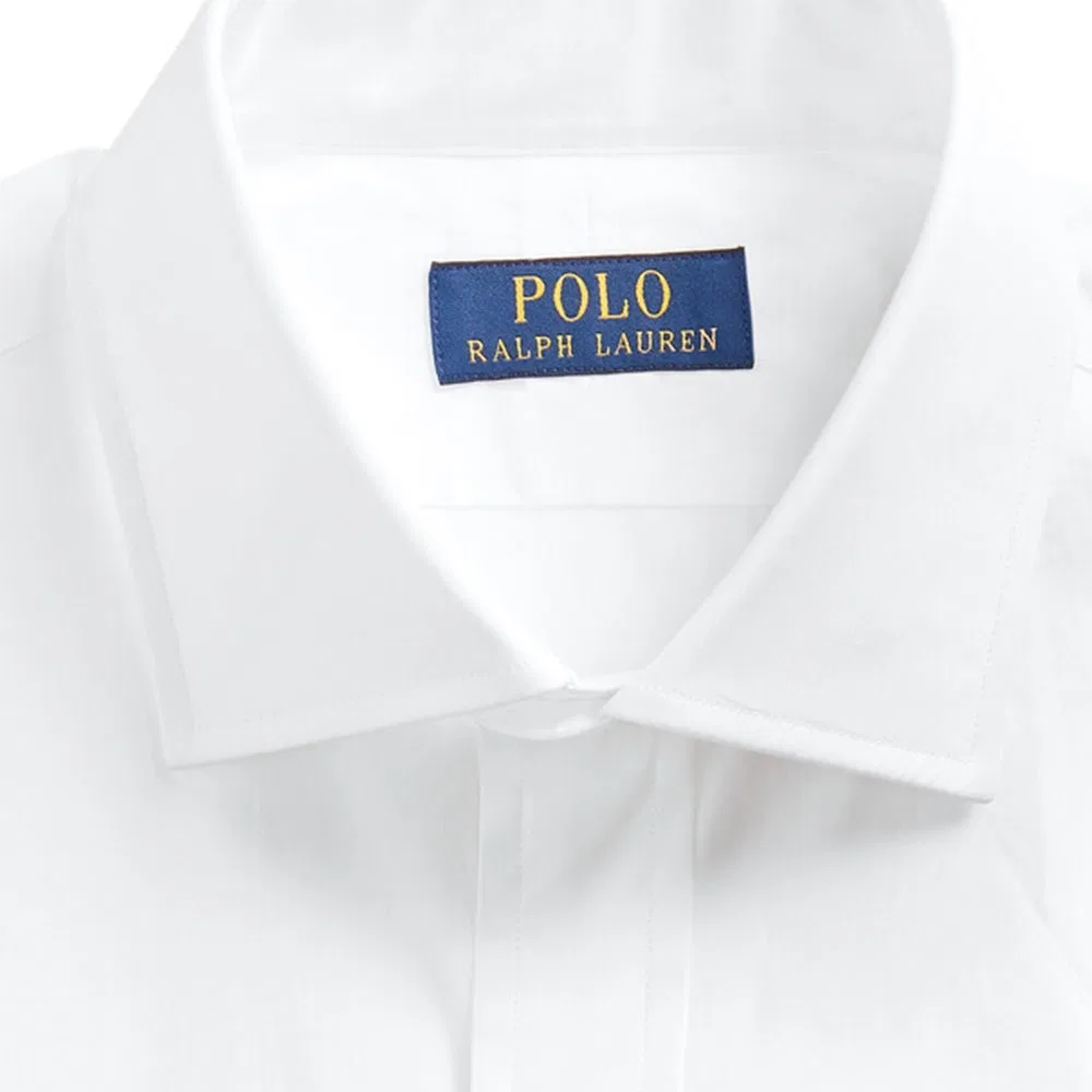 Рубашка Polo Ralph Lauren Slim Fit белая — фото 4