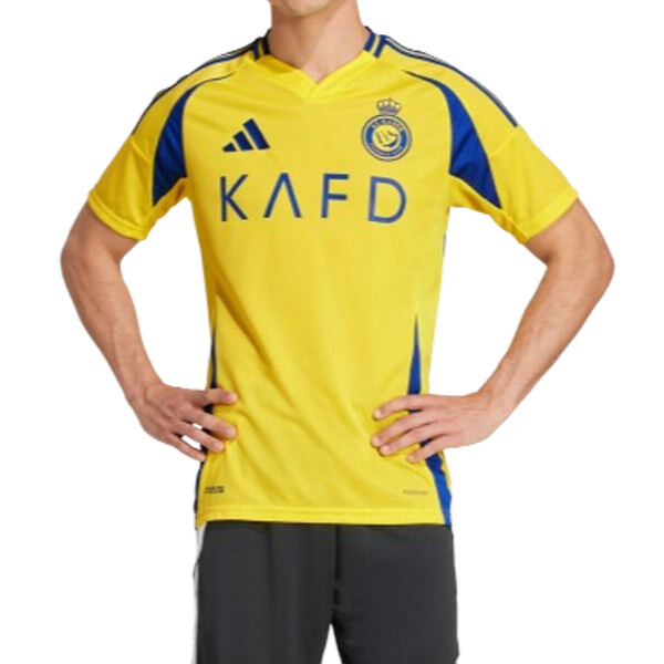 Футболка al nassr fc 24 25 ronaldo домашняя футболка Adidas, желтый — фото 2