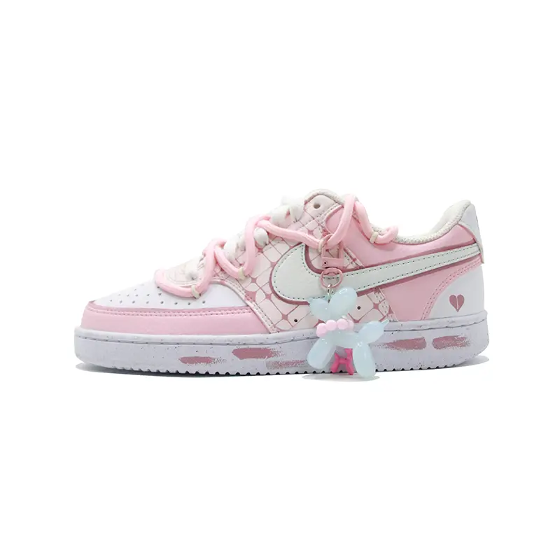 

Кроссовки Nike Court Vision 1 Skateboarding Shoes Women's Low-top Pink/white, розовый