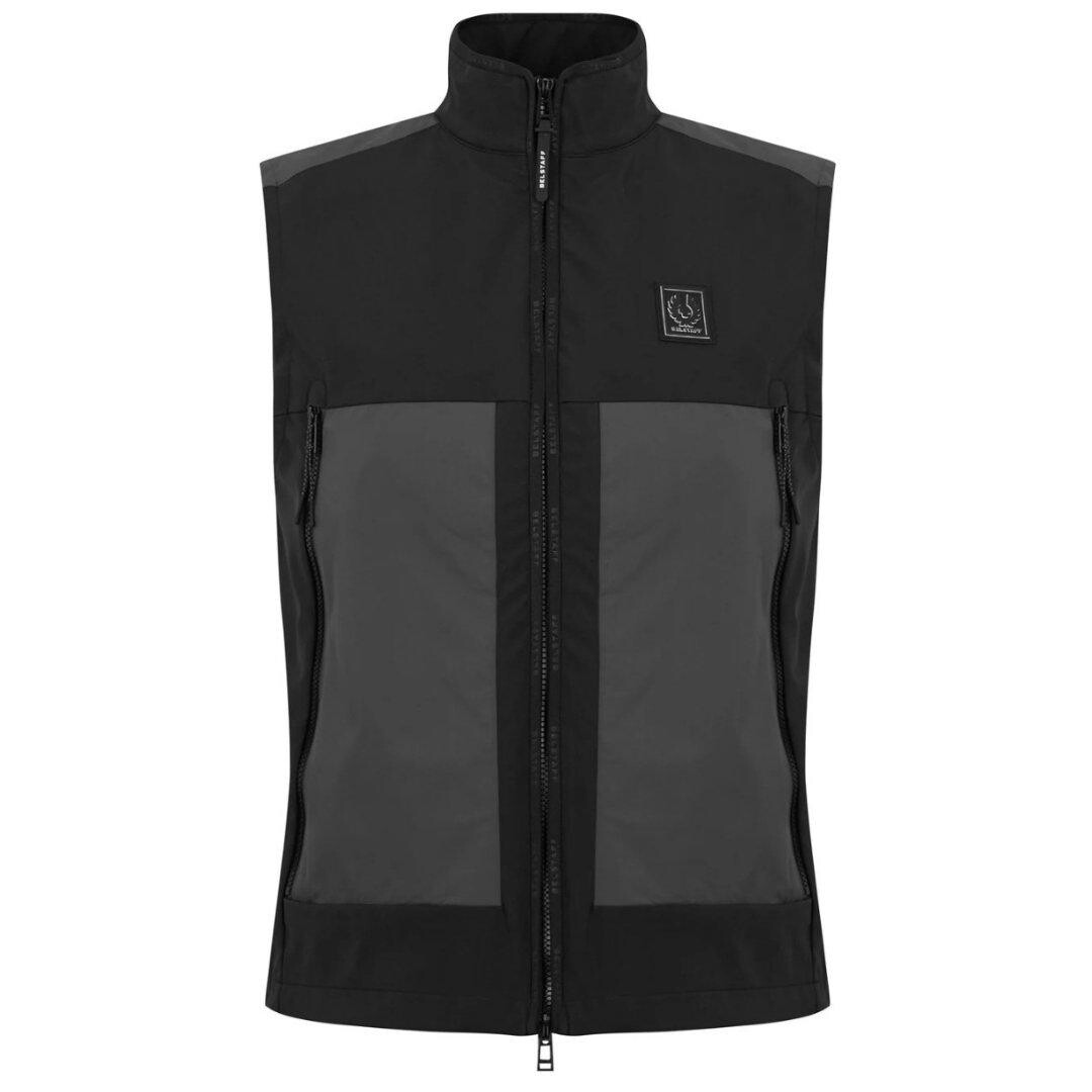 

Черный жилет, тонкая куртка Ratio Belstaff, черный