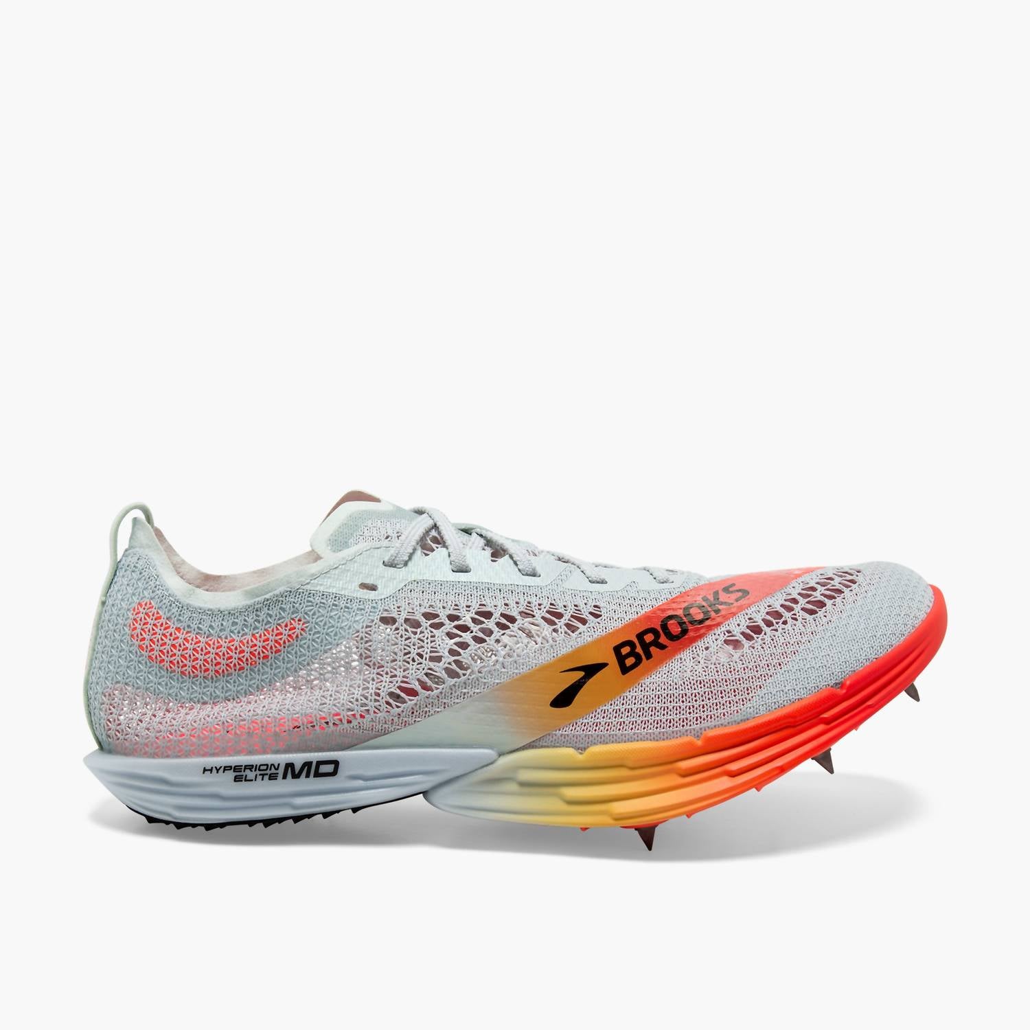 

BROOKS Мужские кроссовки Hyperion Elite MD в расцветке Illusion Blue/coral/orange