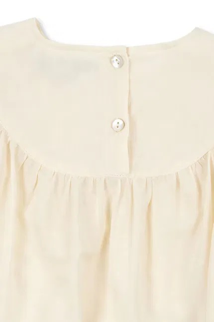 Платье с вышивкой Posey Dress Konges Sløjd, бежевый — фото 3
