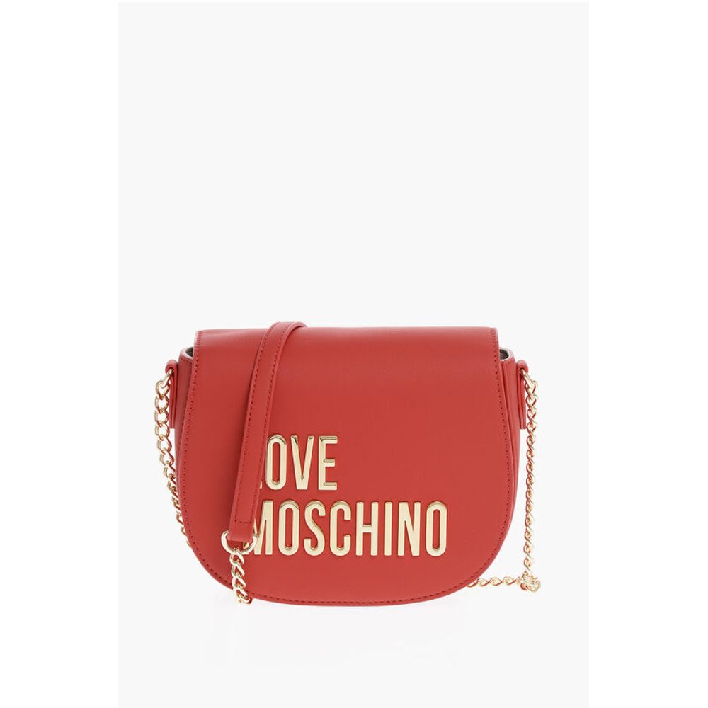

Сумка через плечо LOVE из искусственной кожи с золотистыми деталями Moschino, красный