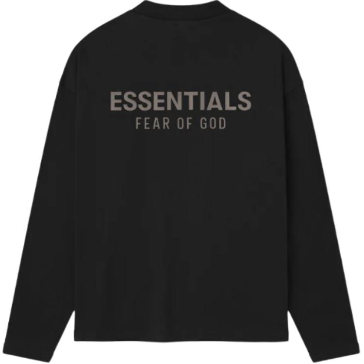 Лонгслив Fear of God Essentials Classic, черный — фото 2