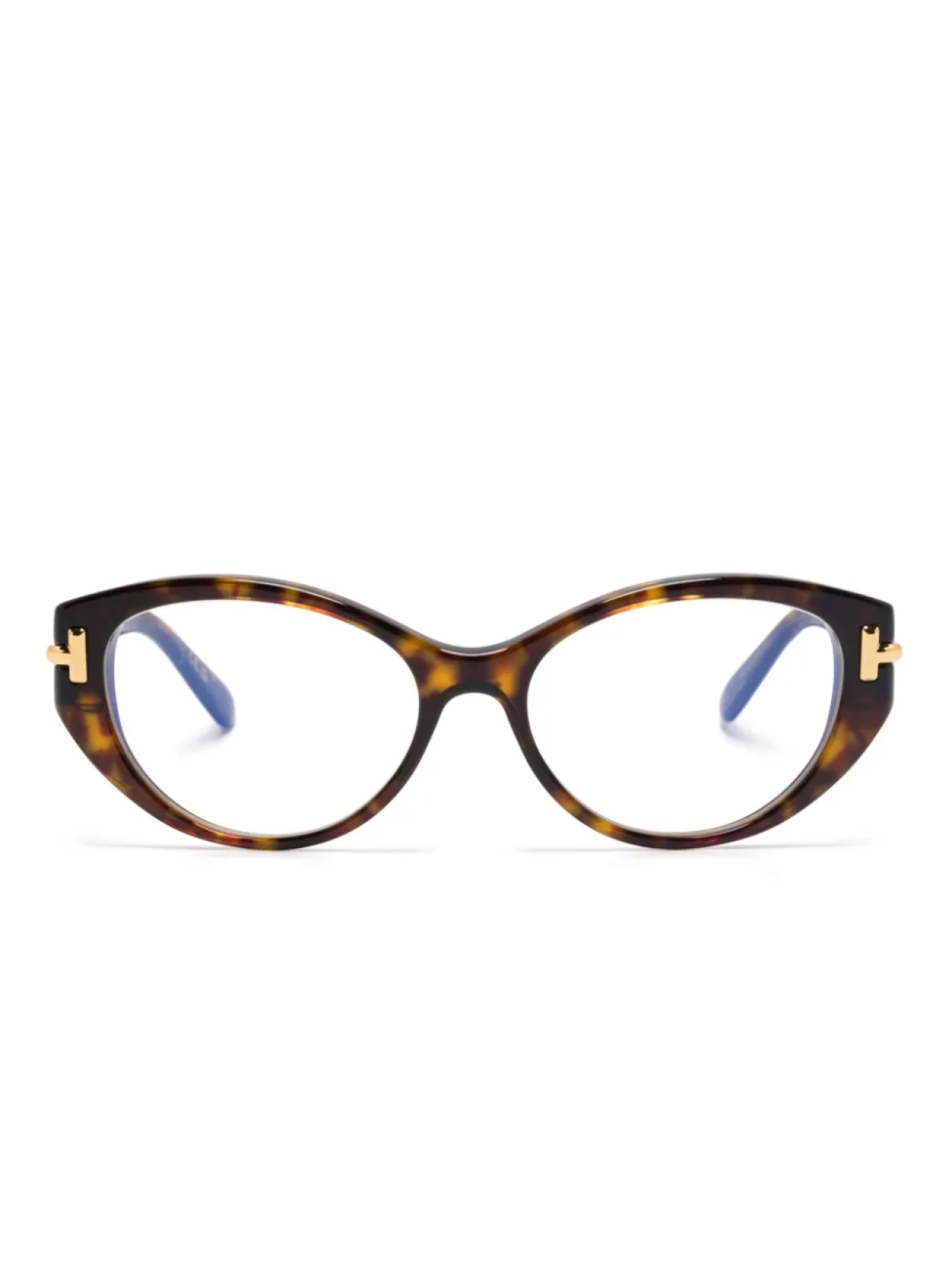

TOM FORD Eyewear очки в круглой оправе, коричневый