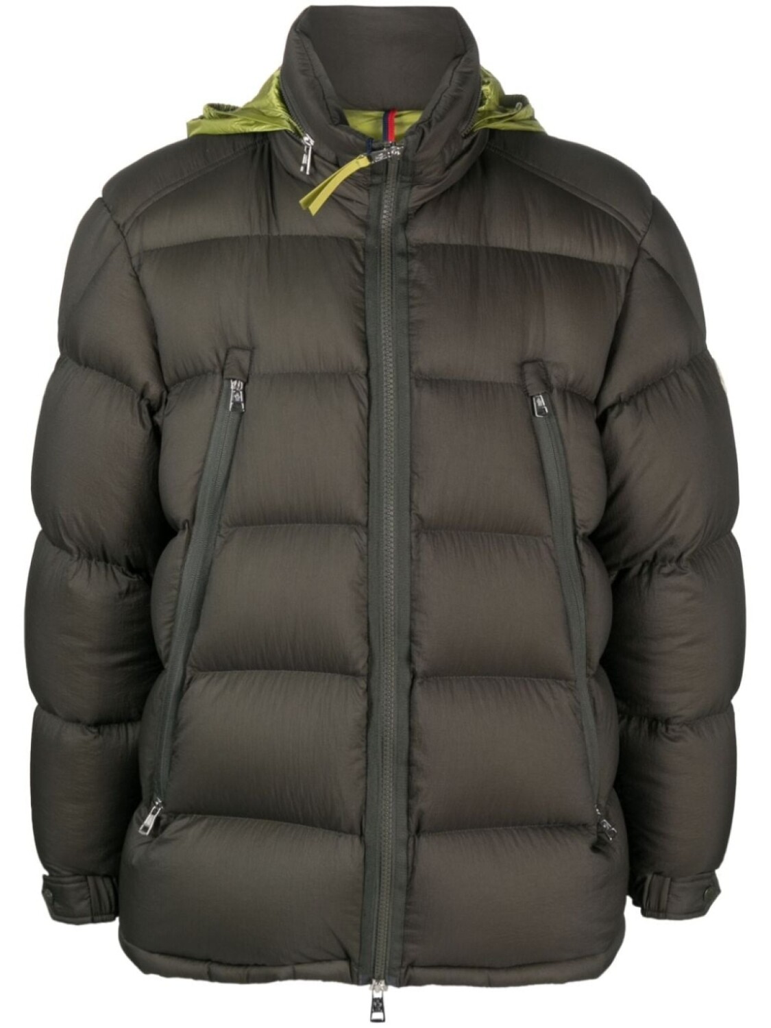 

Moncler куртка Nervion с капюшоном и нашивкой-логотипом, зеленый
