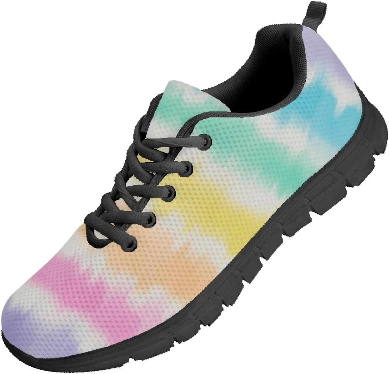 

Мужские кроссовки Funnydude Funny Print для ходьбы, классические шнуровки, дышащие сетчатые кроссовки для бега, Rainbow