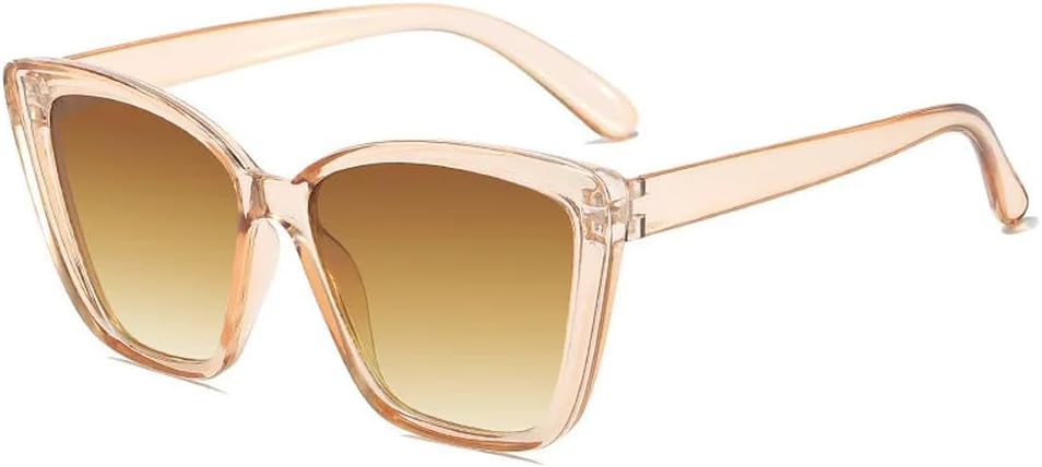 

Модные солнцезащитные очки с защитой от УФ-излучения для мужчин и женщин, стильные очки «кошачий глаз» для активного отдыха и путешествий, винтажные ретро-очки, сверхлегкие солнцезащитные очки HYYZZC, Tea