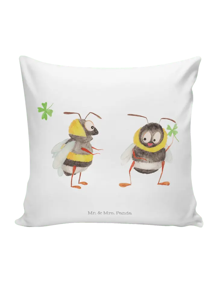 

Подушка Mr & Mrs Panda 40x40 Hummeln Kleeblatt, белый