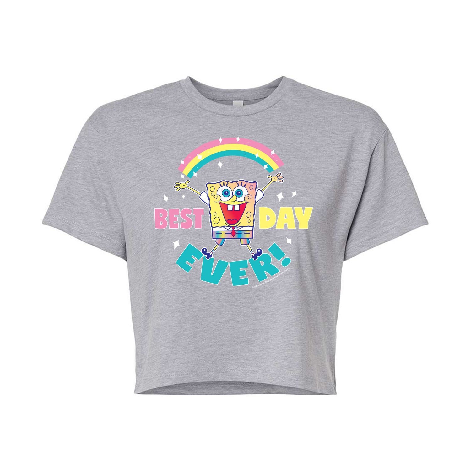 

Детская футболка Nickelodeon SpongeBob SquarePants с рисунком Best Day Ever Licensed Character, серый