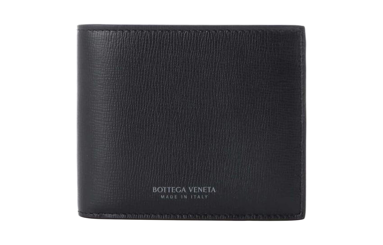 

Мужской кожаный полукошелёк чёрный Bottega Veneta