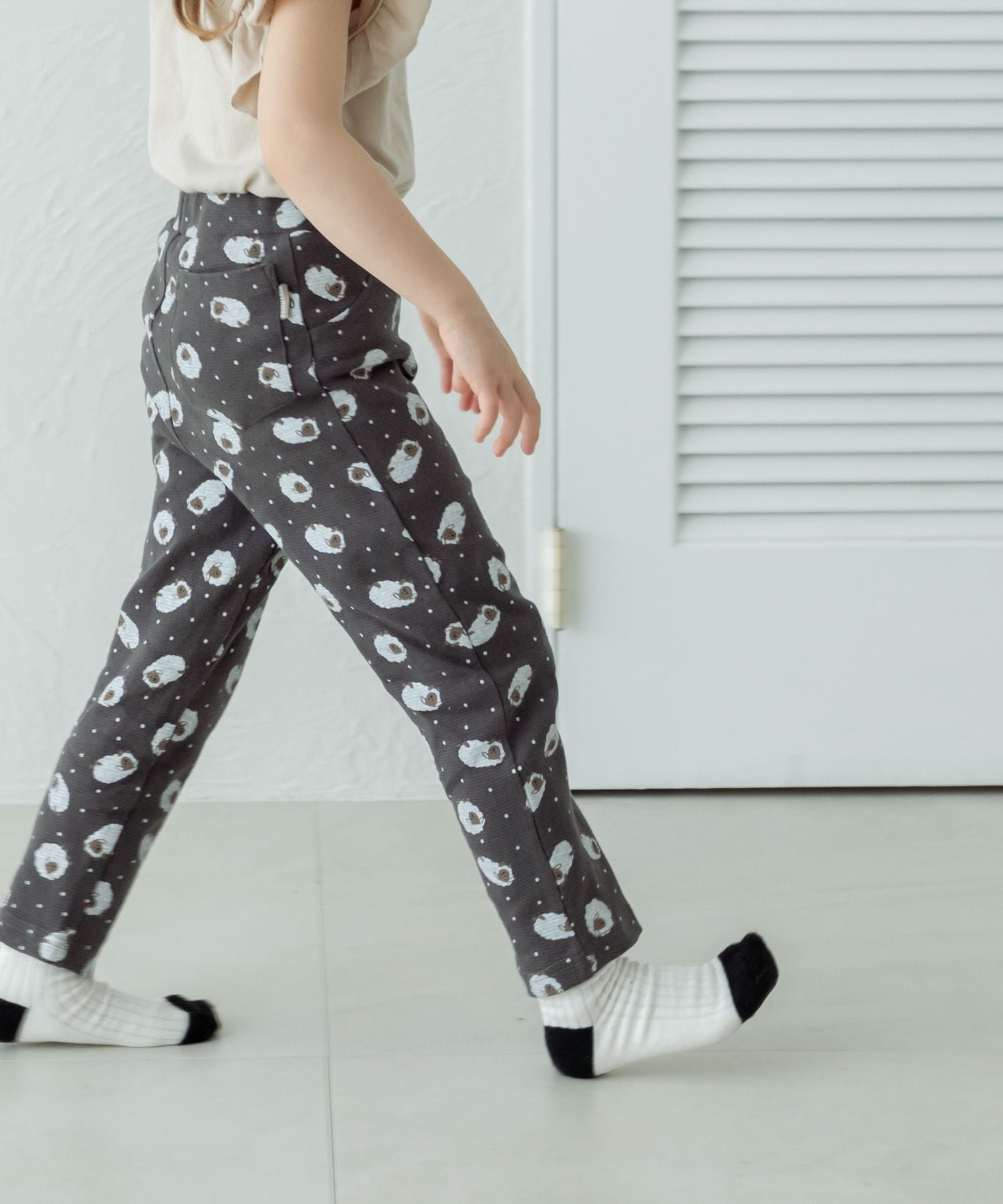 Унисекс леггинсы с однотонным принтом по всей поверхности Pairmanon, Sheep Pattern 13