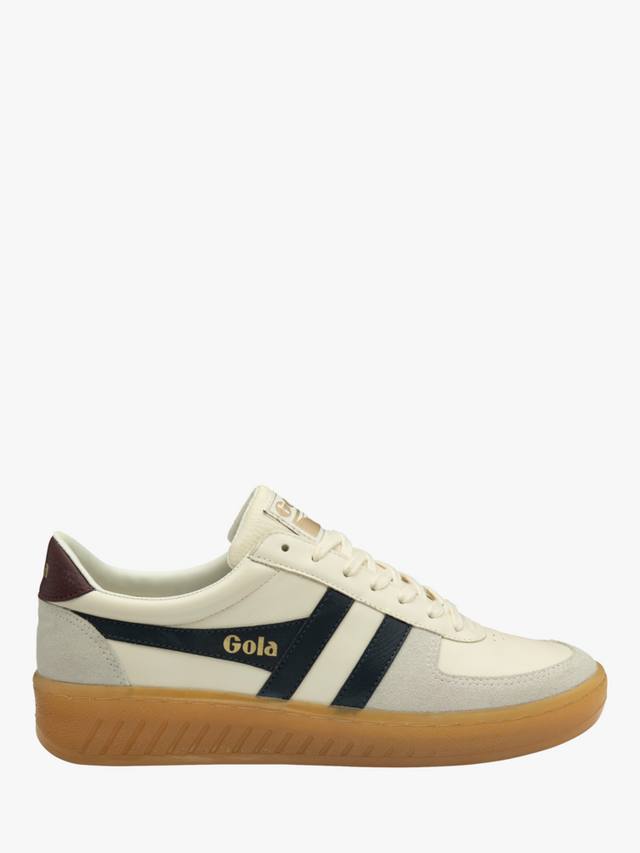 

Классические кроссовки grandslam из элитной кожи Gola, цвет White/Navy