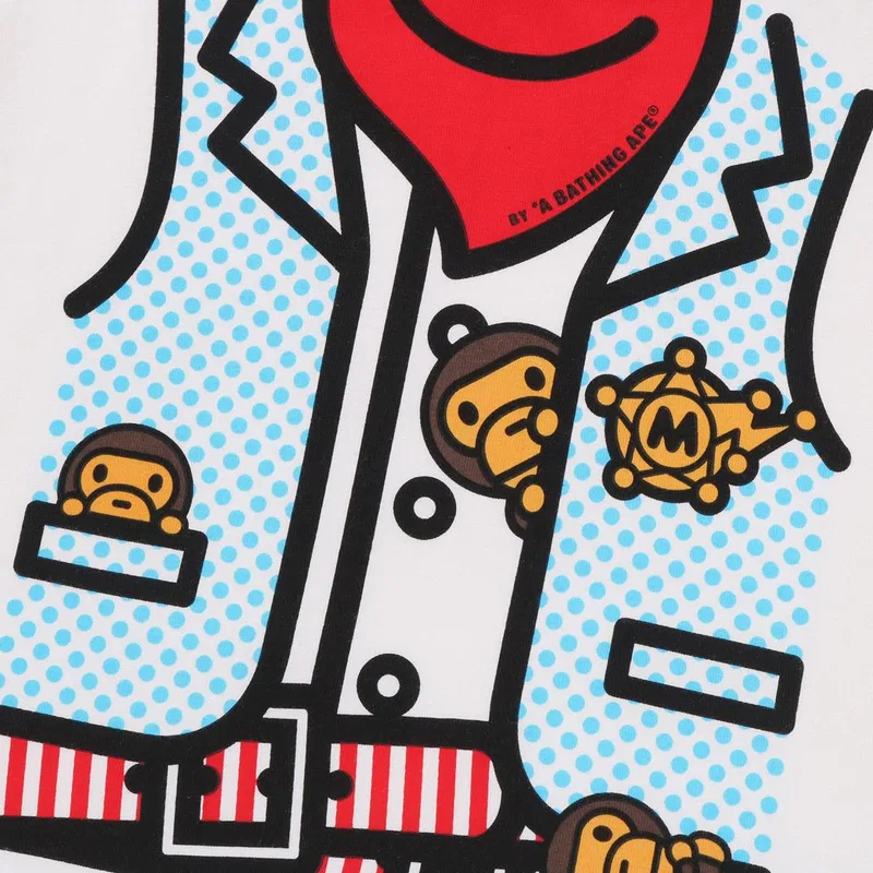 Платье детское с принтом A Bathing Ape белое — фото 4