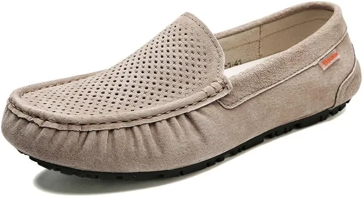 Мужские лоферы, дышащий замшевый верх, Slip-resistant, коричневый SayfuR