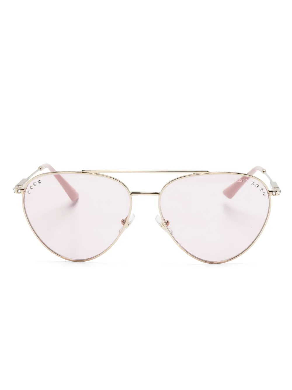 

Солнцезащитные очки-пилоты JC4002B Jimmy Choo Eyewear, золотой