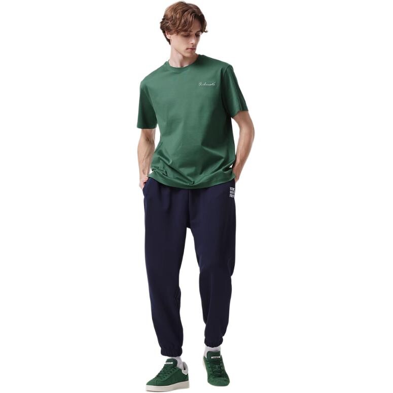 LACOSTE Мужская футболка, цвет 132/ crocodile green — фото 4