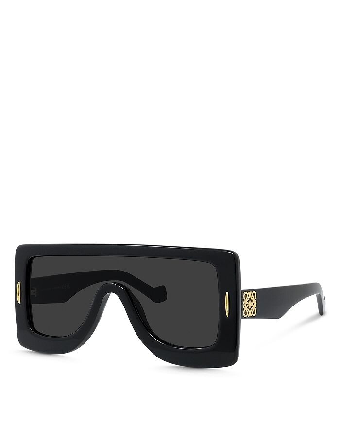 

Солнцезащитные очки Loewe Chunky Anagram Mask, 51 мм, черный