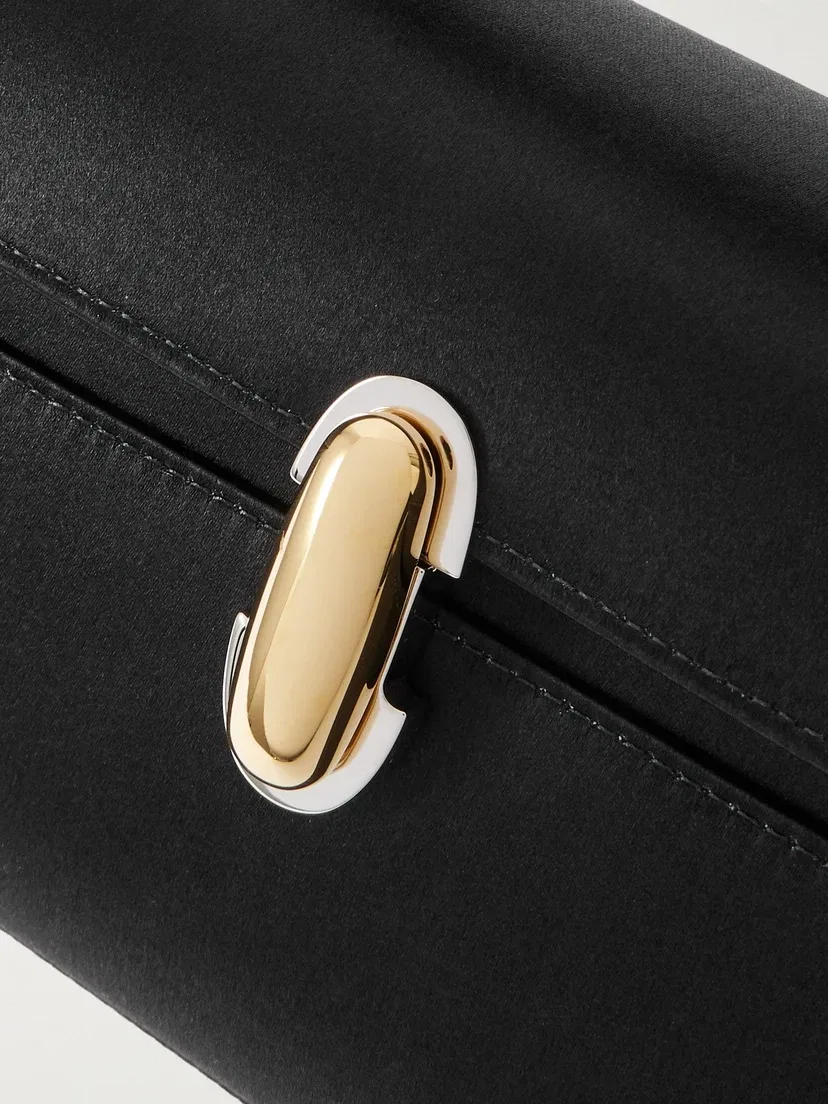 Сумка-тоут Symmetry Pochette из атласа Savette, черный — фото 4