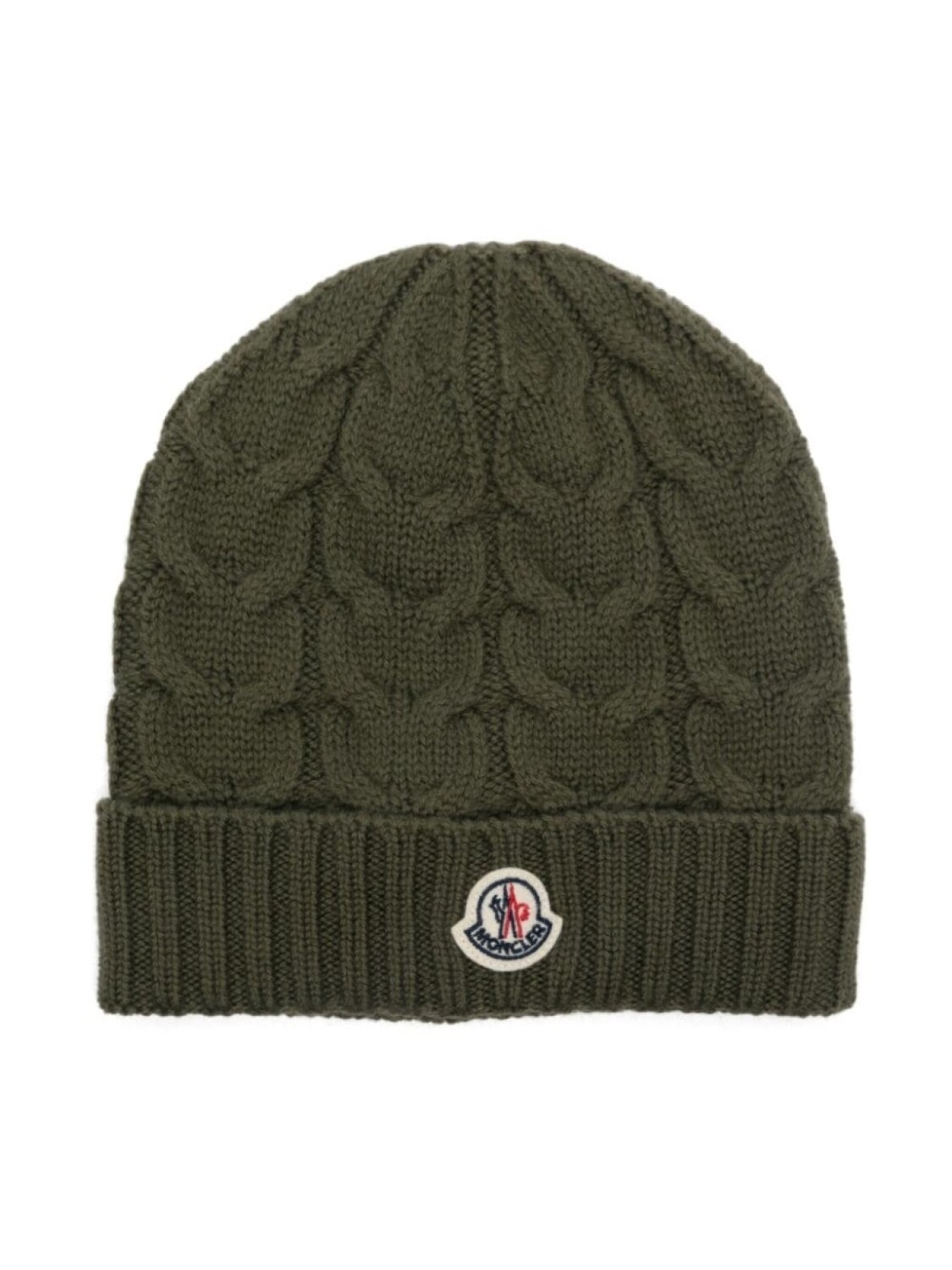 

Moncler Enfant шапка-бини с косичками, зеленый