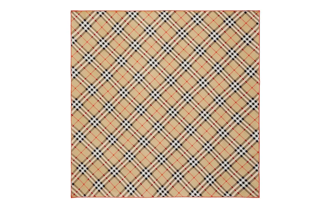 

Шарф шелковый Burberry Unisex, коричневый