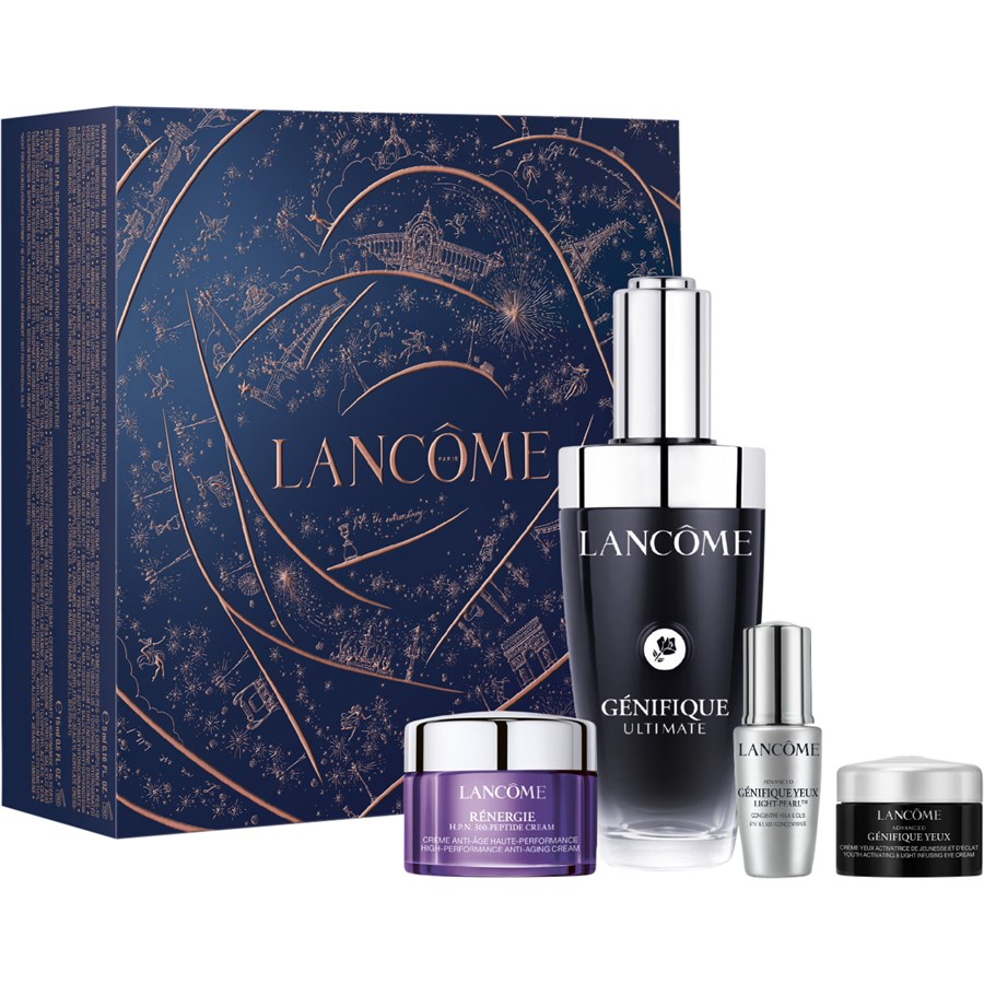 

Сыворотка для лица Lancôme Advanced Génifique Ultimate Serum, Génifique Serum 50 ml + Rénergie H.P.N. 300-Peptide Cream 15 ml + Génifique Yeux Light Pearl 5 ml + Génifique Yeux Cream 5 ml / 1 Stk.
