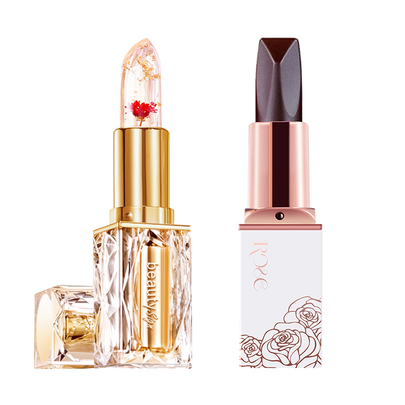 

Кристальный цветочный лепесток меняющий цвет блеск для губ увлажняет и питает упаковка 2 шт BEAUTY SIGN