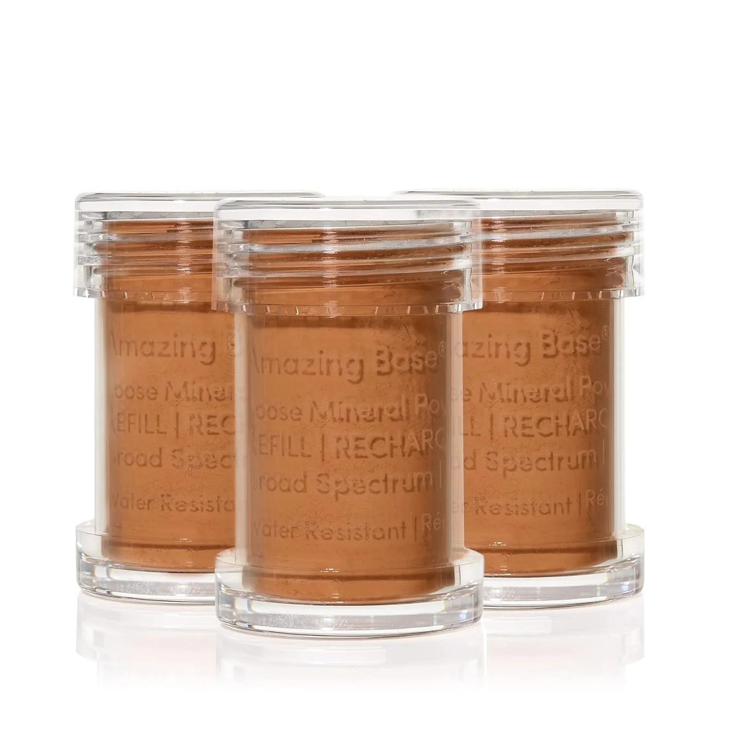 Jane Iredale Amazing Base Loose Mineral Powder, Luminous Foundation with SPF 20, Oil Free, Talc Free & Weightless, Vegan & Cruelty Free Makeup, Warm Brown