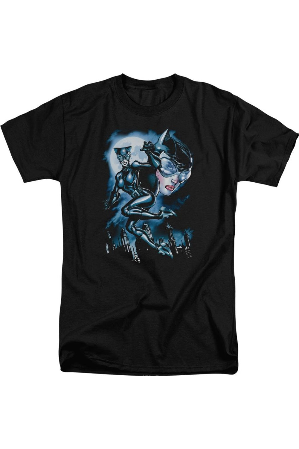 

Футболка Batman Moonlight Cat с коротким рукавом для взрослых Gildan, черный