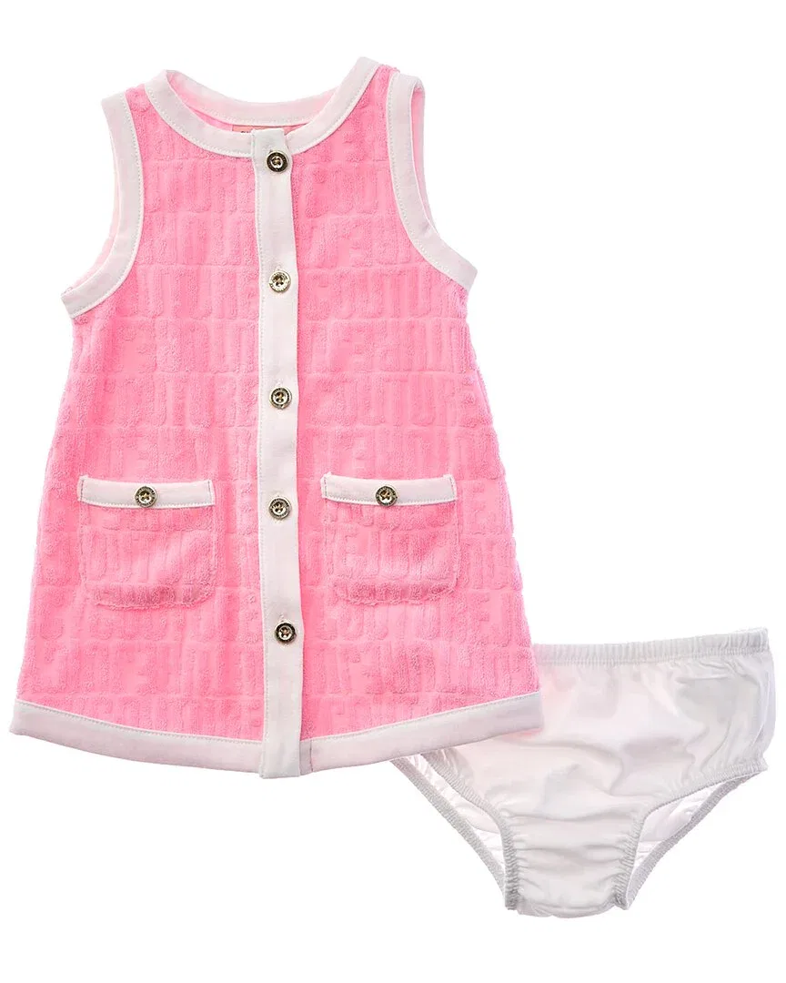Комплект Juicy Couture из 2 предметов: махровое платье и шорты, белый — фото 2