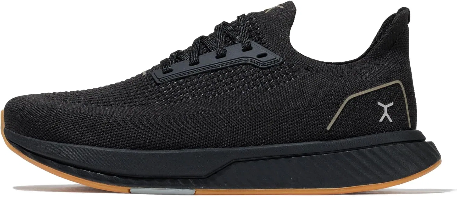 Кроссовки FLUX FOOTWEAR Adapt Runners для мужчин и женщин, минималистичные кроссовки для ходьбы босиком, широкий носок, нулевой перепад высоты подошвы, легкие и гибкие, идеально подходят для ходьбы, бега и повседневного комфорта, Black Gum Rn