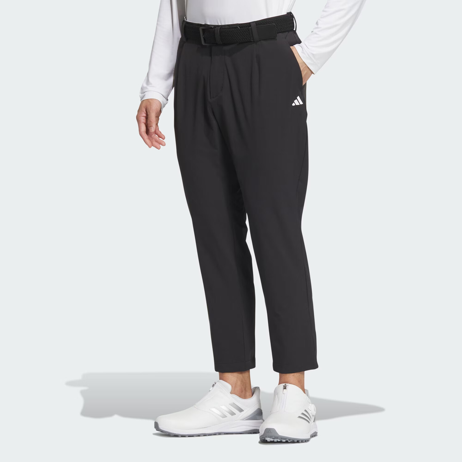 AEROREADY Трикотажные спортивные штаны мужские черные Adidas, черный — фото 2