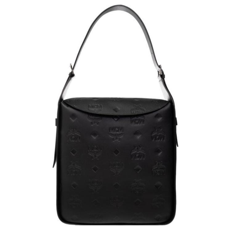 

MCM Кожаная сумка через плечо large размер женская black