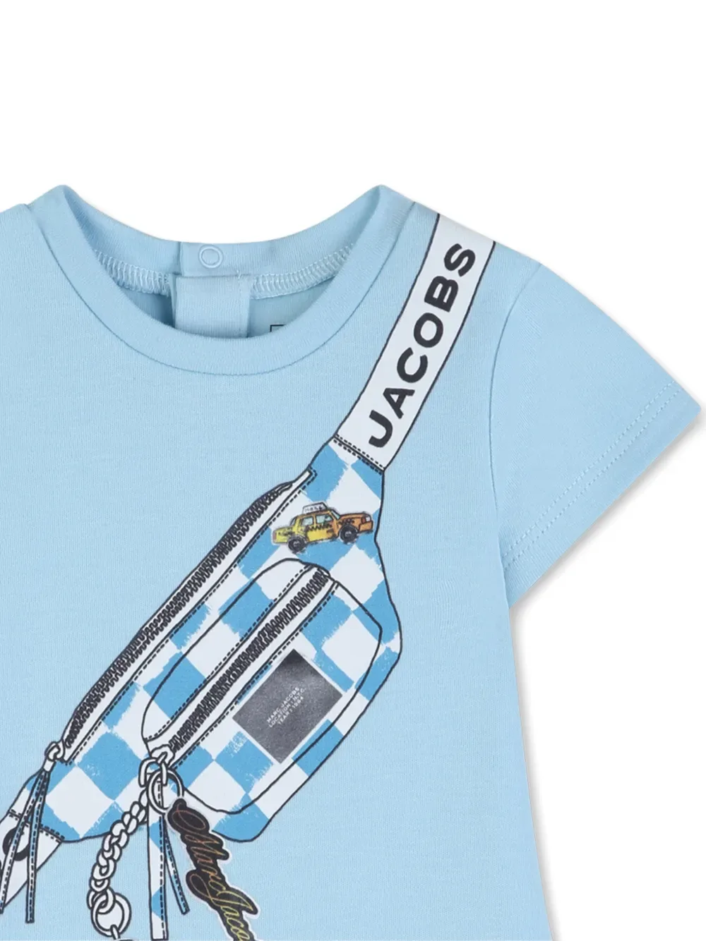 Детский комбинезон с графическим принтом Marc Jacobs Kids, синий — фото 3