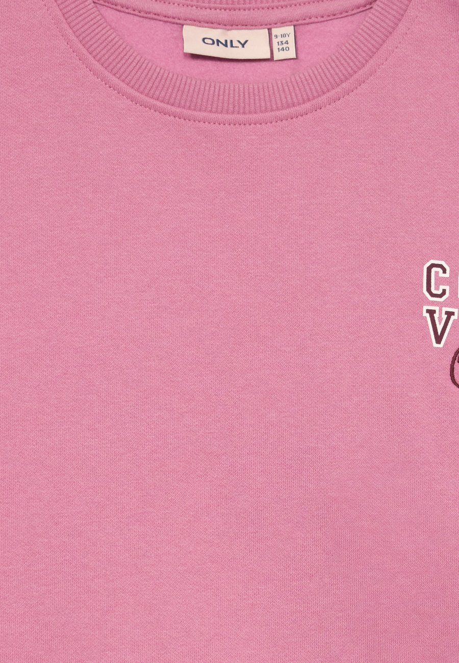 Толстовка ONLY GIRLS KOGBILA L/S OVZ BEAR O-NECK NOOS, Mauve Orchid/Pink — фото 3