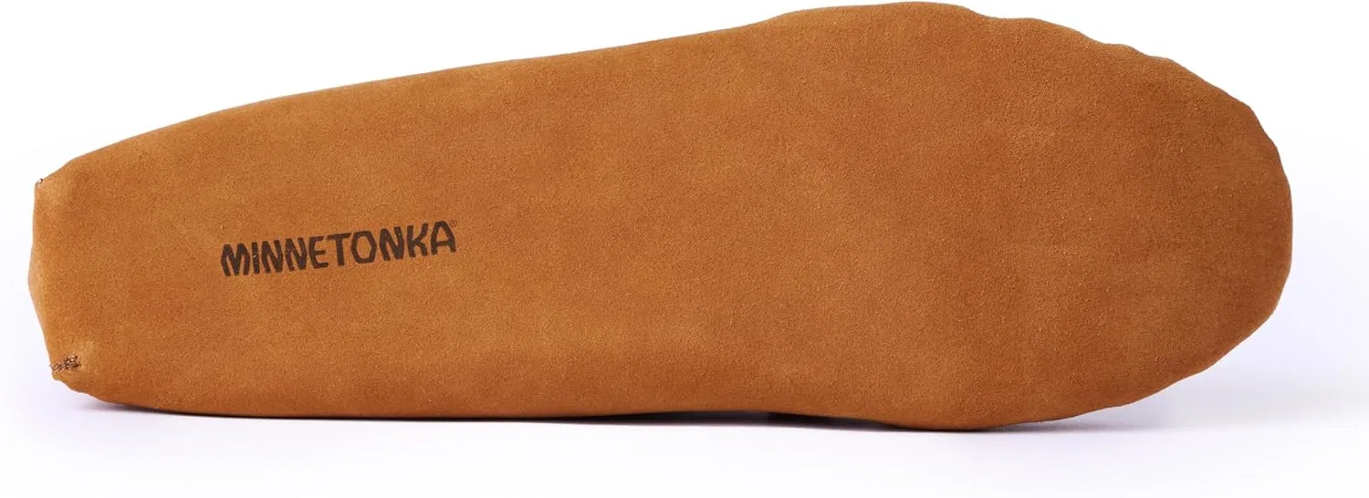Мужские мокасины Minnetonka из овчины с жесткой подошвой, Brown — фото 3